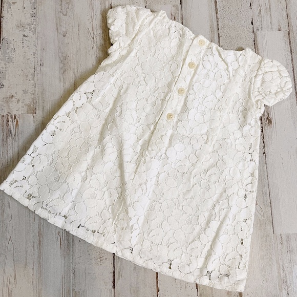 Il Gufo | Girls Ivory Lace Tunic with Bow | Size: 6M - Picture 5 of 8